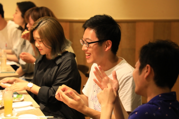 内定者懇親会の様子